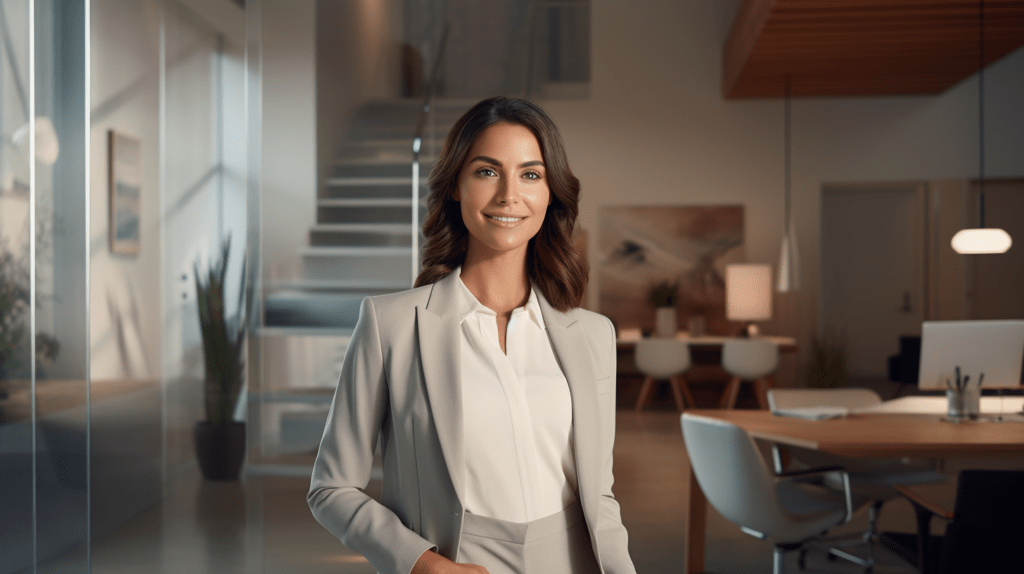 Financial Planner Marketing Program: Elevate Your Real Estate Brand With Niche Marketing 1 Real Estate Luxury Leaders - cpollinger A front view of a late 20s woman. All dressed in sma 5e775270 7768 4246 b282 a600b44336f9