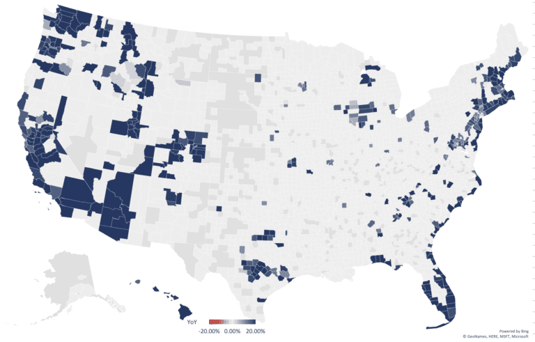 Real Estate Luxury Leaders - National Luxe Real Estate Report Map 2021 10