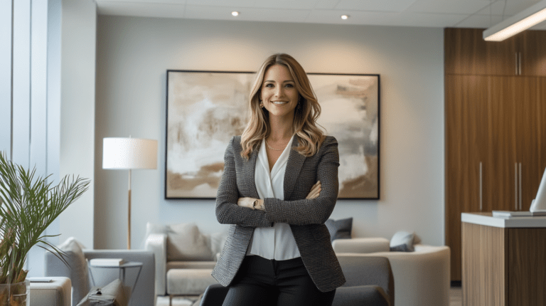 Mastering Brand Management To 2X Your Growth 3 Professional woman presenting real estate strategy
