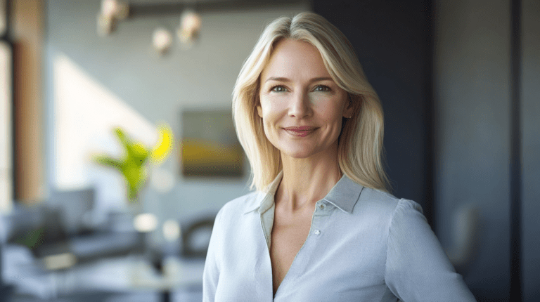 Real Estate Luxury Leaders - cpollinger A front view of a mid 30s blond woman. Dressed in sm fe49d777 46ab 4230 826f 9493a7c3f880