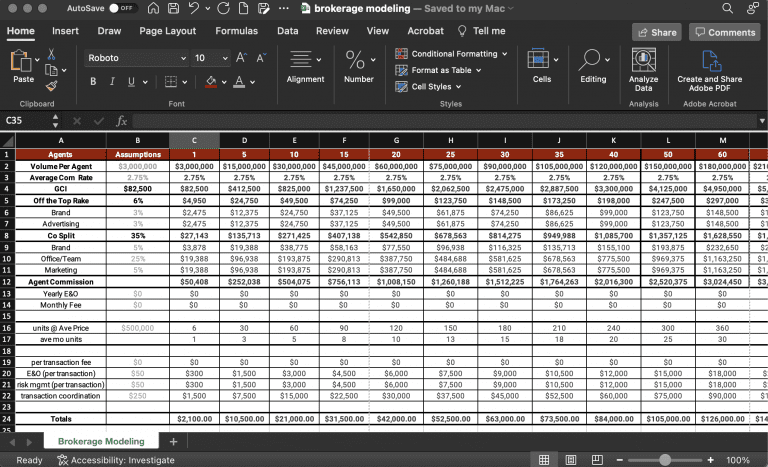 Real Estate Luxury Leaders - brokerage modeling Screenshot