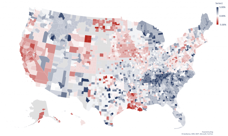 Real Estate Luxury Leaders - February 2023 National RE Forecast Map