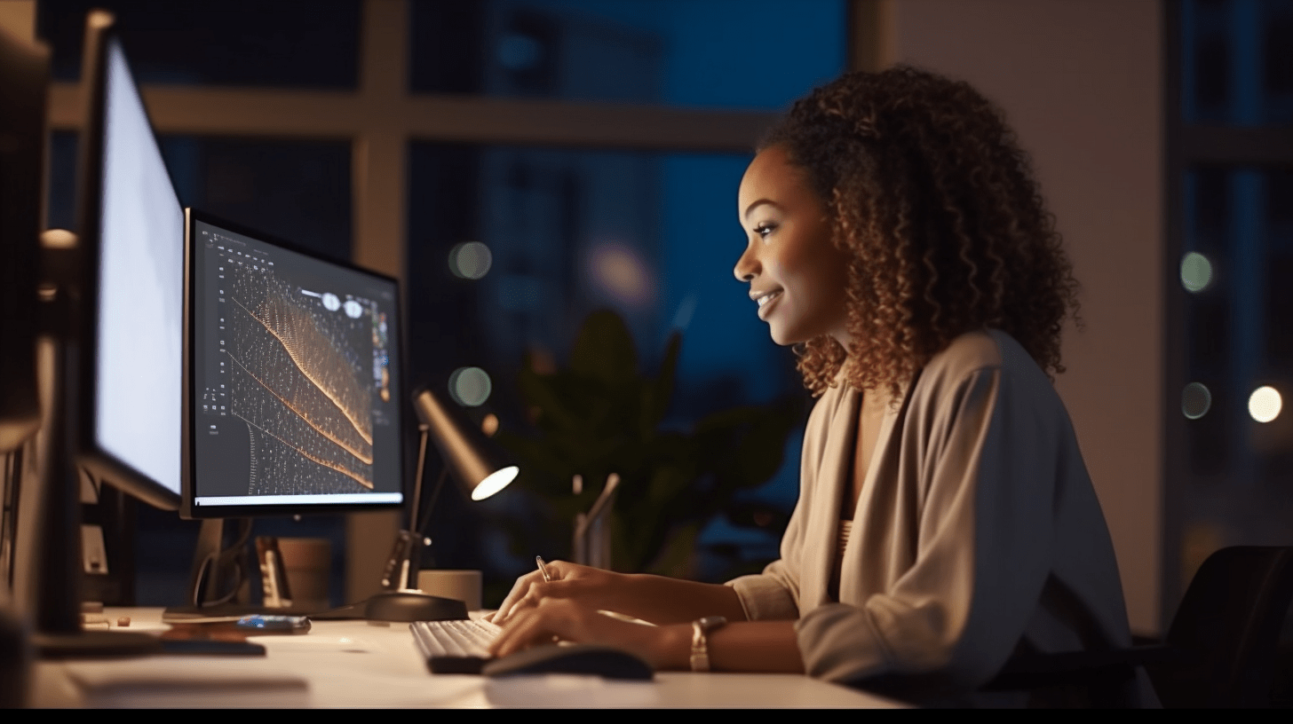 Luxury real estate leader collaborating with virtual assistant