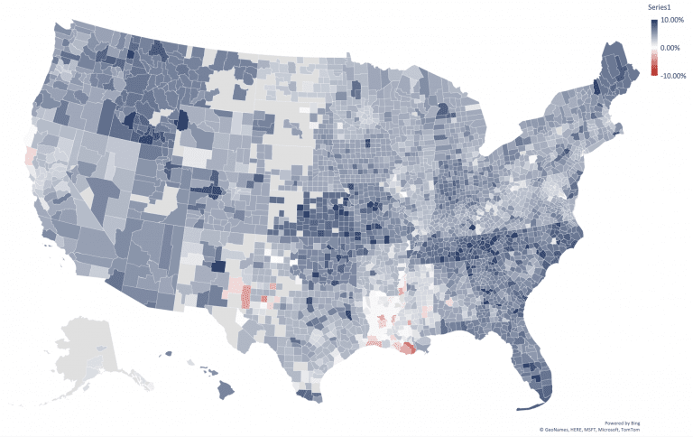 Real Estate Luxury Leaders - July 2023 National Real Estate Forecast Map