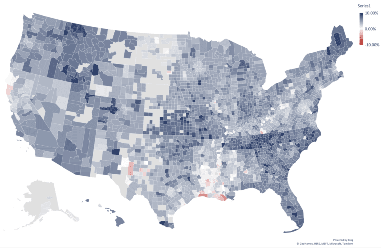 Real Estate Luxury Leaders - July 2023 National Real Estate Forecast Map