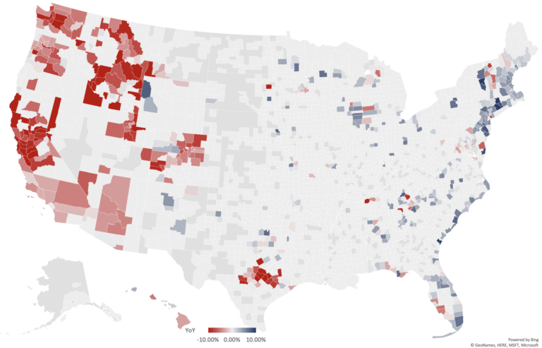 Real Estate Luxury Leaders - Luxury Real Estate Report Map Sept 2023