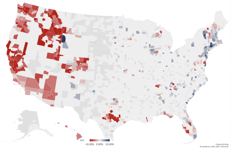Real Estate Luxury Leaders - Luxury Real Estate Report Map Oct 2023