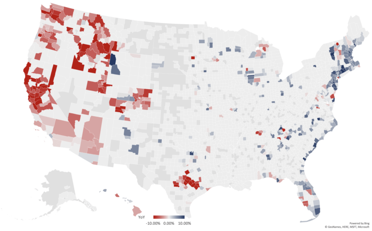 Real Estate Luxury Leaders - Luxury Real Estate Report Map Nov 2023