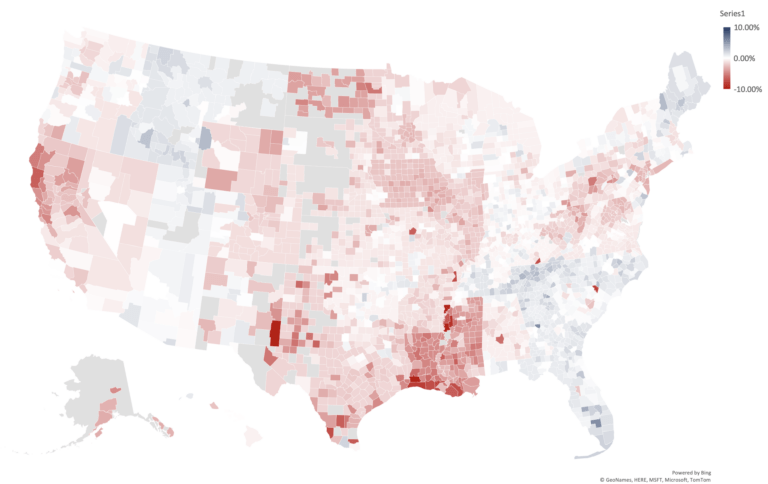 Real Estate Luxury Leaders - Dec 2023 National Real Estate Forecast Map