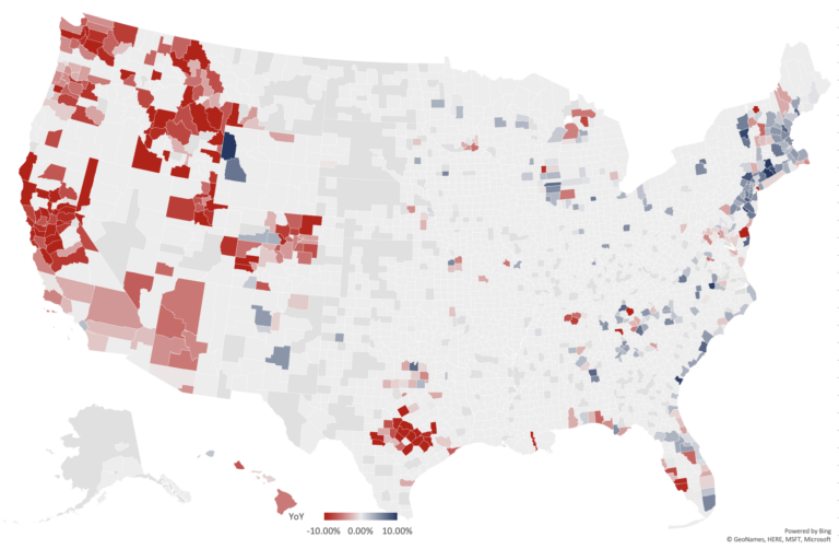 Real Estate Luxury Leaders - Luxury Real Estate Report Map Dec 2023