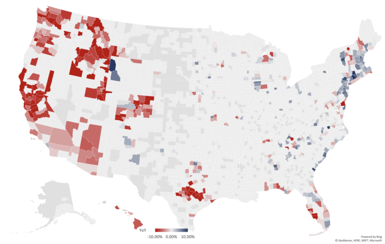 Real Estate Luxury Leaders - National Luxury Real Estate Report Map Jan 2024