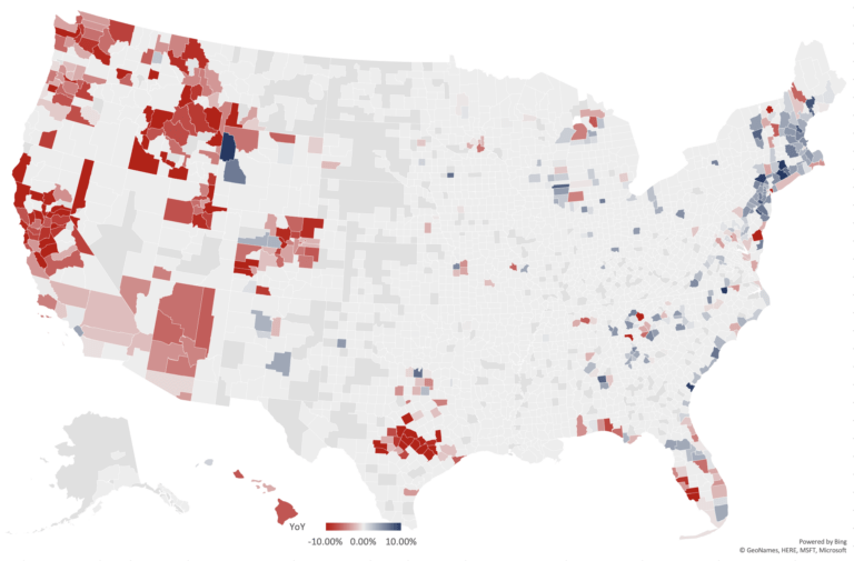 Real Estate Luxury Leaders - National Luxury Real Estate Report Map Feb 2024
