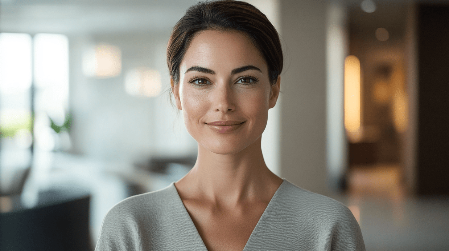 Professional woman managing financial collections