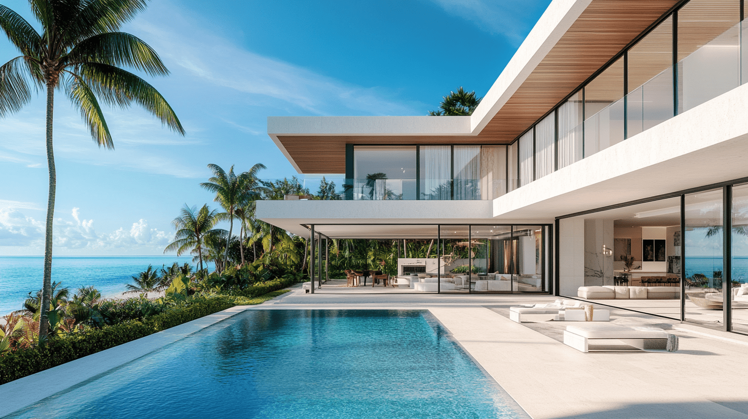 Luxury ocean view home in miami