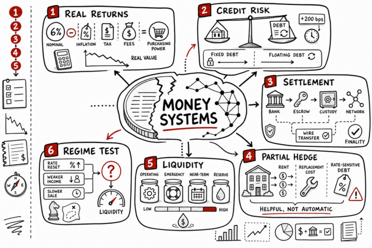 Real Estate Luxury Leaders - broken money doodle summary 2026 07 29