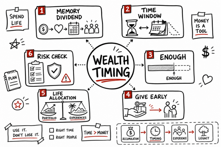 Real Estate Luxury Leaders - die with zero doodle summary 2026 07 08