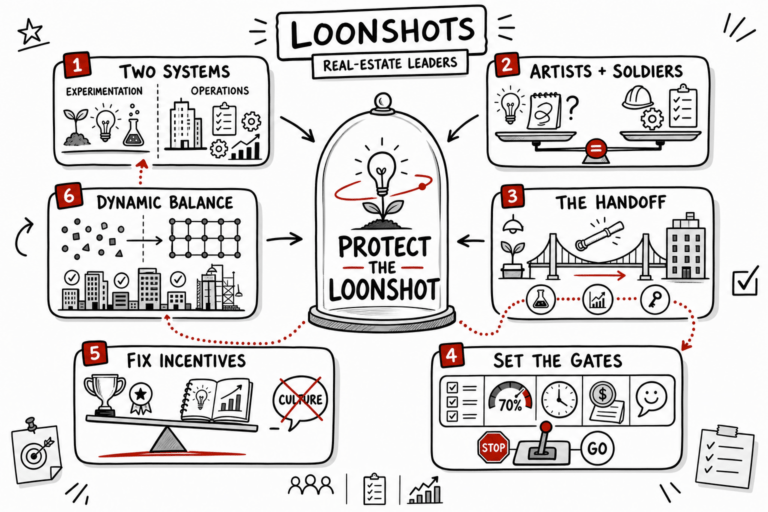Real Estate Luxury Leaders - loonshots doodle summary 2026 07 30