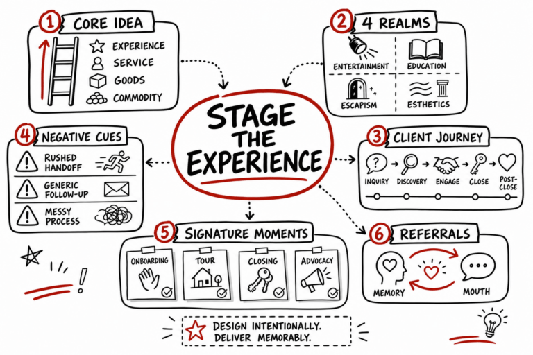 Real Estate Luxury Leaders - the experience economy updated edition doodle summary 2026 07 04