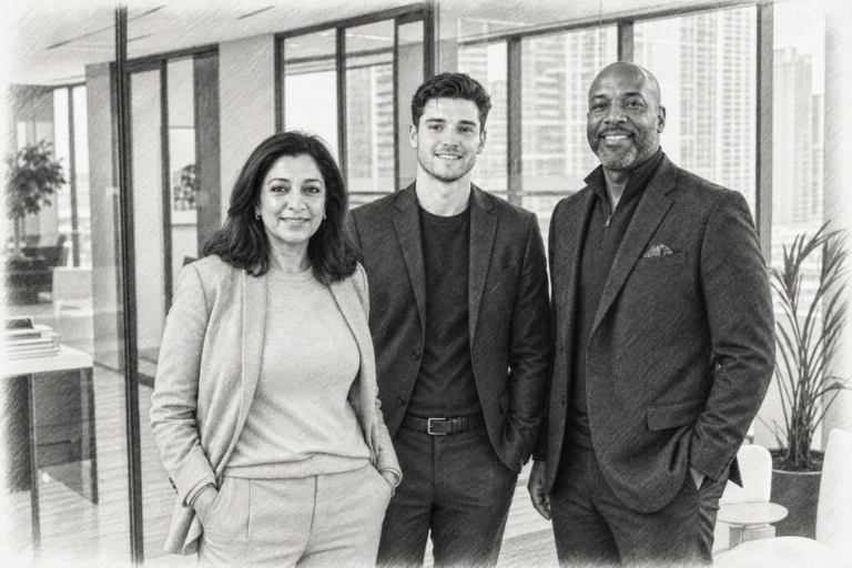 Real Estate Luxury Leaders - listing and platform decisions 739902 three person glass wall portrait graphite v1 67e8b45dd11f