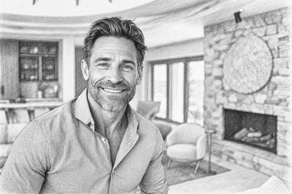 Optimizing Linkedin: The 7 Secrets To Boosting Your Clout On Linkedin 1 Smiling man standing in a living room.