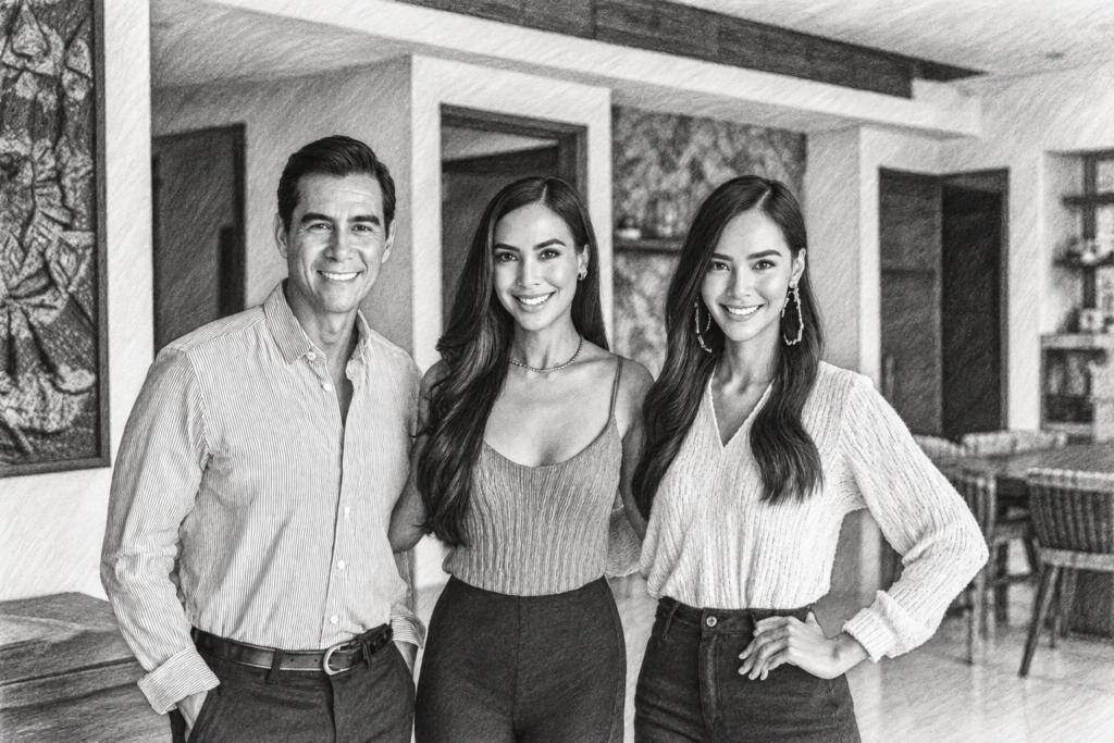 Boosting Profits Through Effective Time Management: The Luxury Of Time 1 Three professionals standing together in a modern interior.
