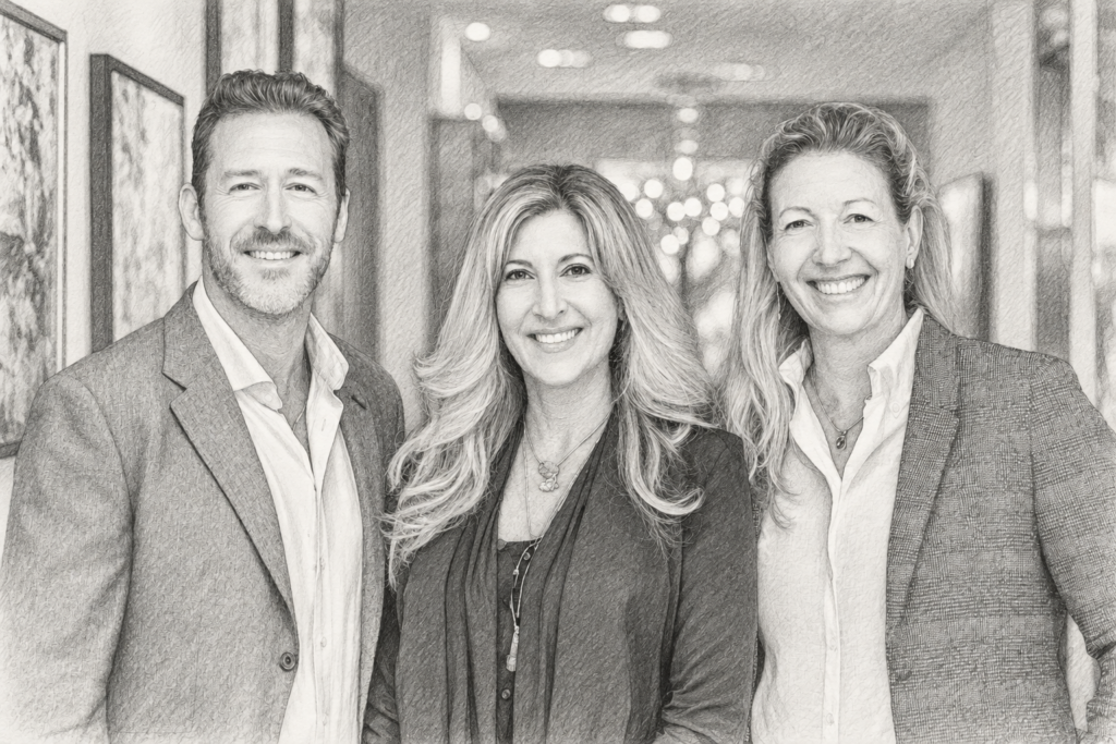 Niche Or Super Team: Deciding On Your Dream Team 1 Three adults standing together in a bright interior.