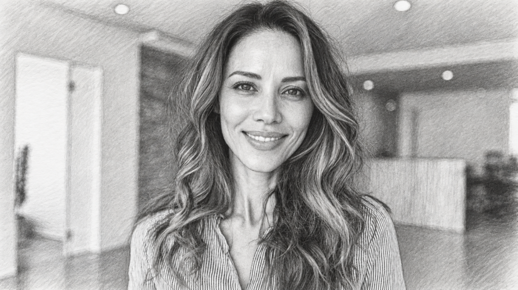Navigating Excellence: The Impact Of A Luxury Real Estate Coach 1 Smiling woman in a bright interior.