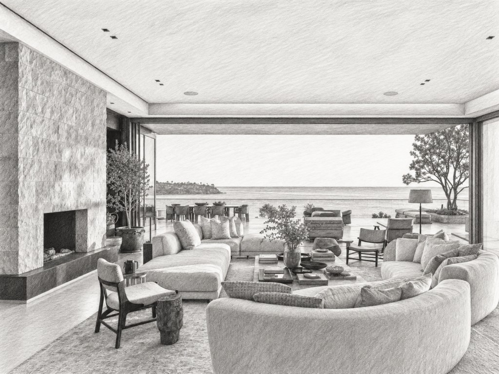 7 Controls For A Real Estate Brokerage Operating System 1 Dining area with a table and large windows overlooking water.