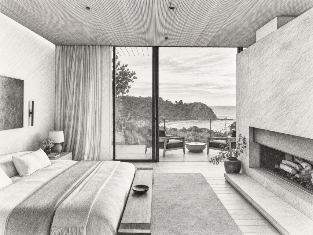 7 Luxury Real Estate Productivity Hacks That Cut Drag 1 Bedroom opening to a water view.