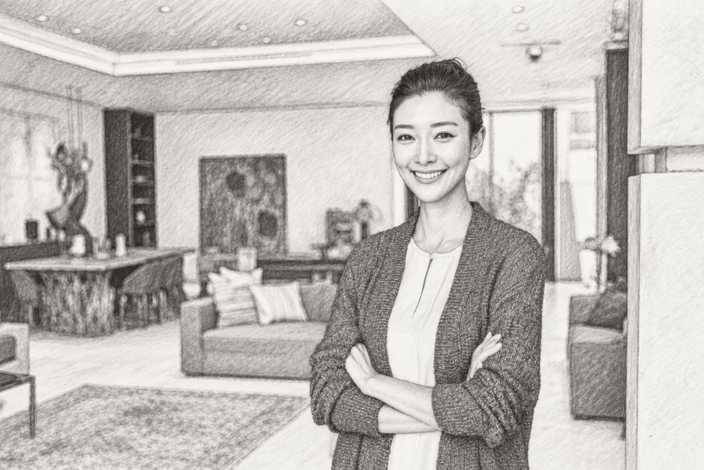 Revolutionize Your Schedule: Data-Driven Time Hacks For Elite Agents 1 Smiling woman standing in a bright interior.
