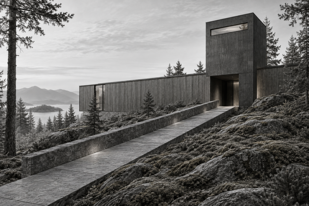 Social Media Recruiting For Luxury Real Estate Talent: The Unconventional Play 1 Forest-edge residence with a cedar bar, observatory tower and straight stone ramp.