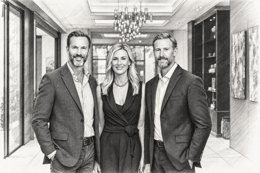 Luxury Transaction Sops: The Precision Blueprint For Elite Operators 1 Three adults standing together in a modern interior.