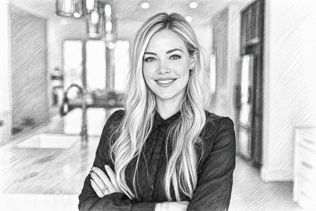 Cognitive Performance Luxury Real Estate Leaders: Decision Clarity 1 Smiling woman standing in a bright interior.