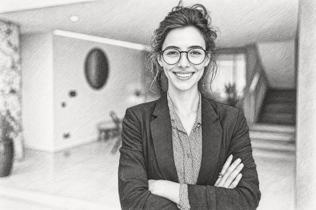 The Brokerage Playbook Is Expiring: 9 Ways To Stay Ahead 1 Smiling woman standing in a bright interior.