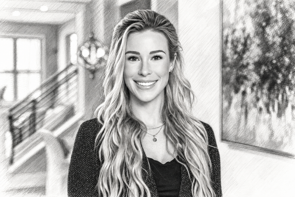 Luxury Real Estate Employer Branding Strategies That Attract Elite Agents 1 Smiling woman standing in a bright interior.