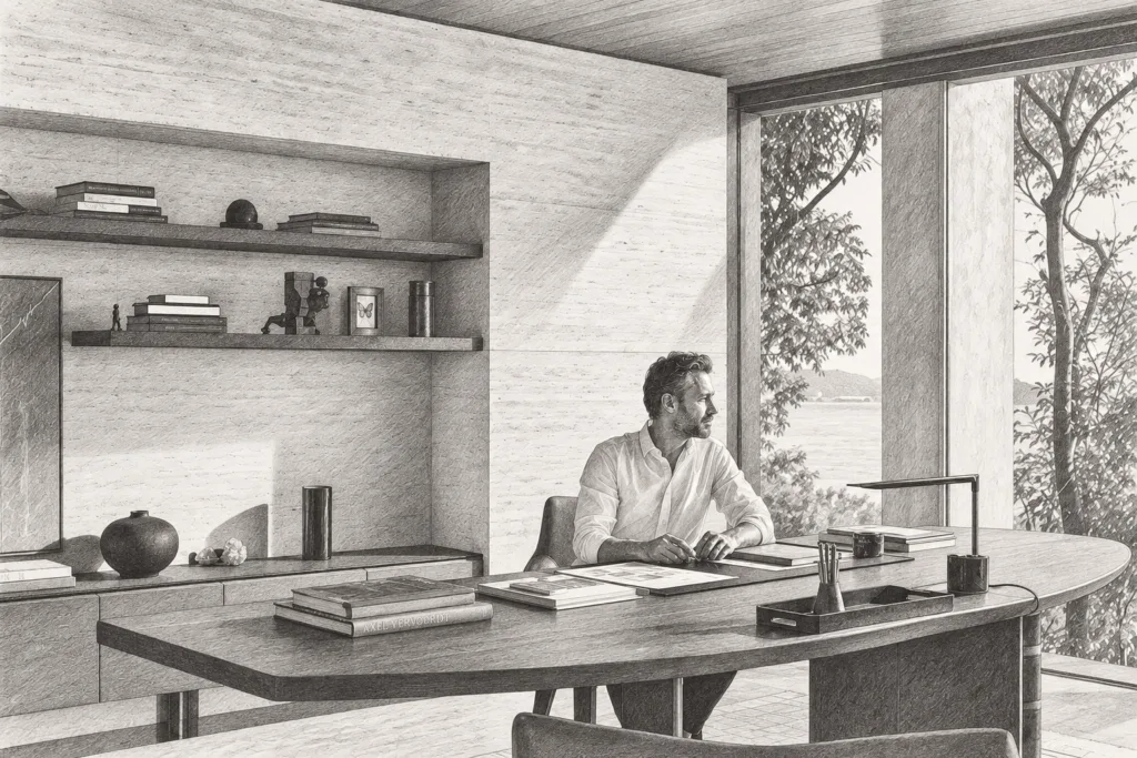Luxury Real Estate Database Pruning: Close More With Less 1 Person seated at a desk in a bright room.