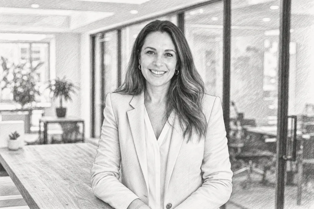 Property Microsite Strategy Luxury Real Estate Teams Can Scale 1 Smiling woman standing in a bright interior.
