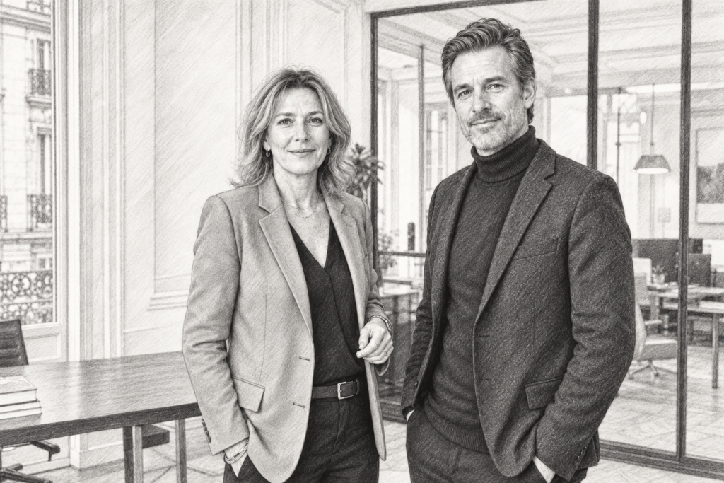 Linkedin Listing Generation For Luxury Real Estate Agents That Converts 1 Two adults standing together in a bright interior.